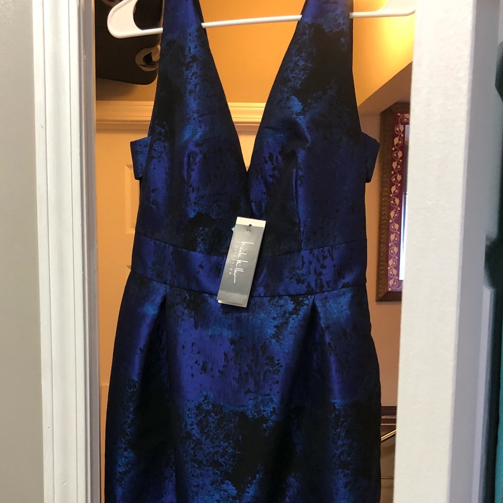 Nicole Miller Iridescent Black Cocktail Dress